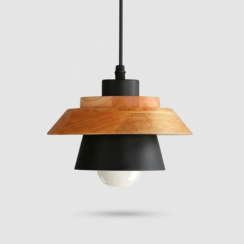 Odelle - Nordische Holz und Metall Pendelleuchte