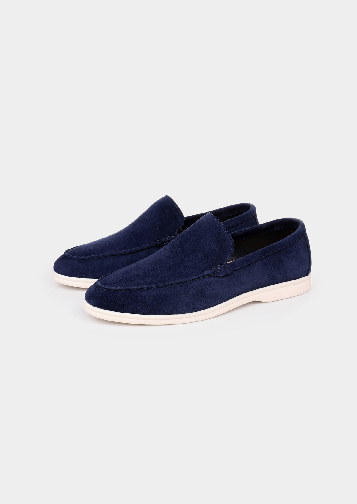 Herren Slip-On Loafer mit Matter Oberfläche in Marineblau