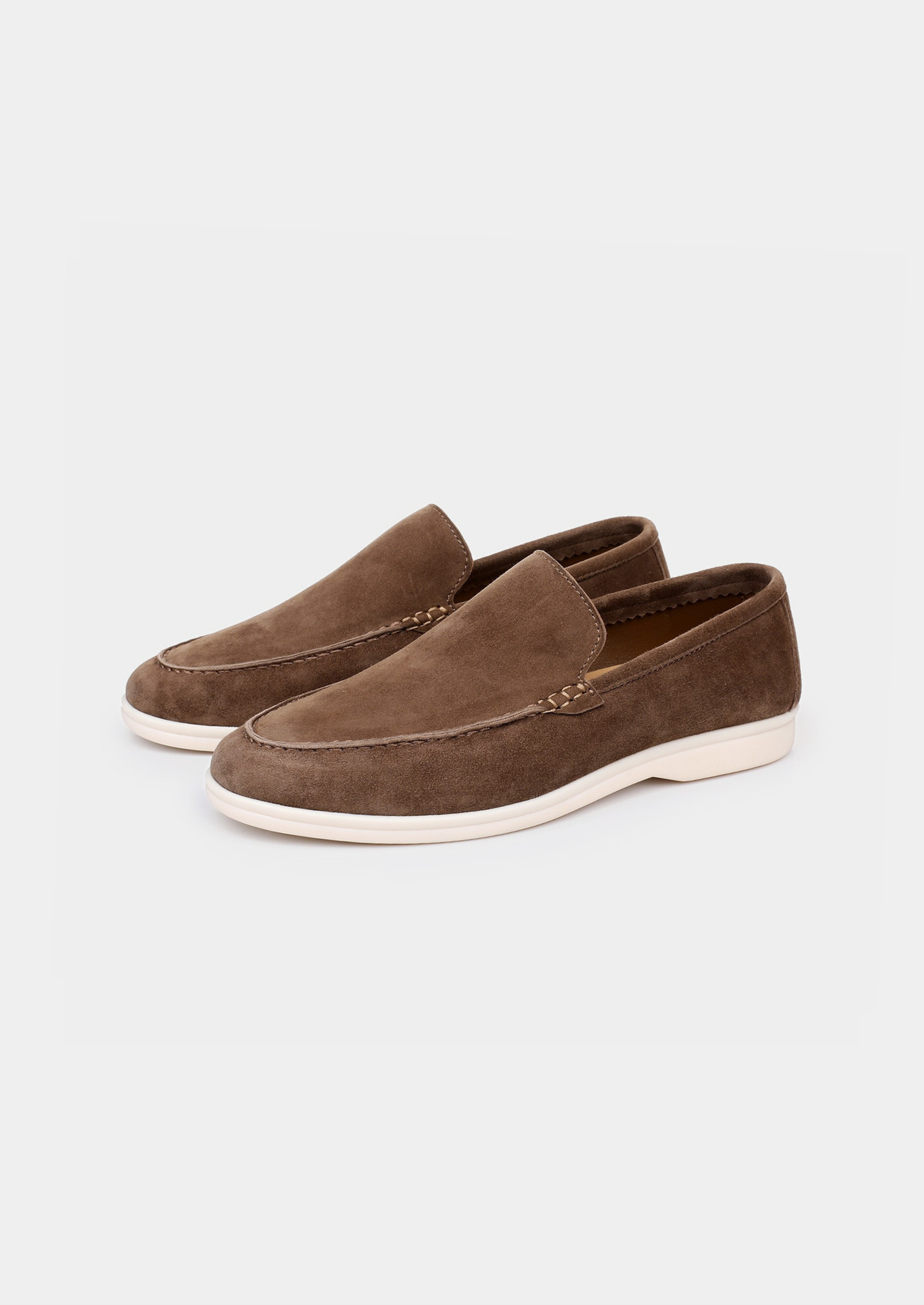 Herren Loafer Lichtbraun - Edle Wildleder Slipper