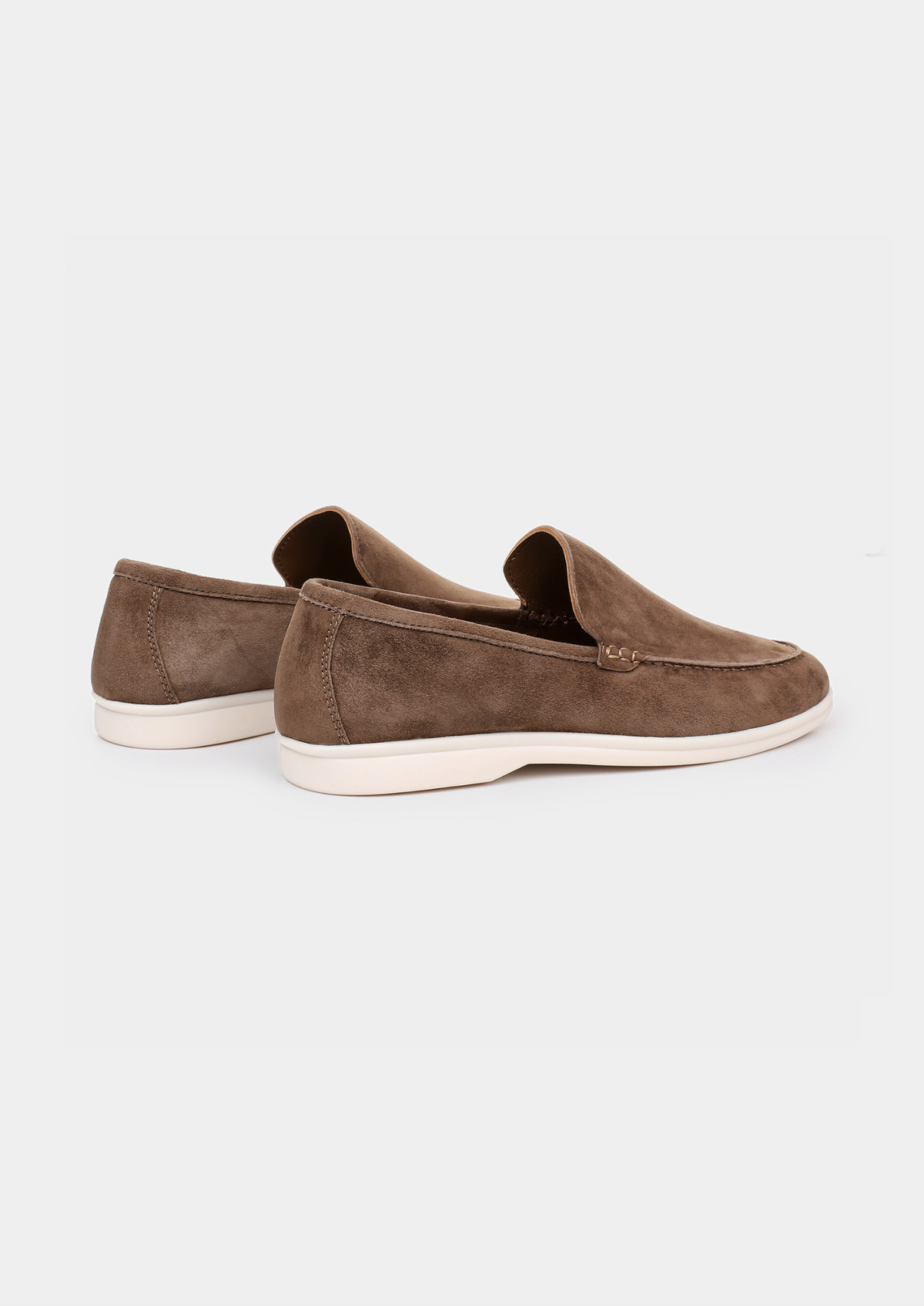 Herren Loafer Lichtbraun - Edle Wildleder Slipper