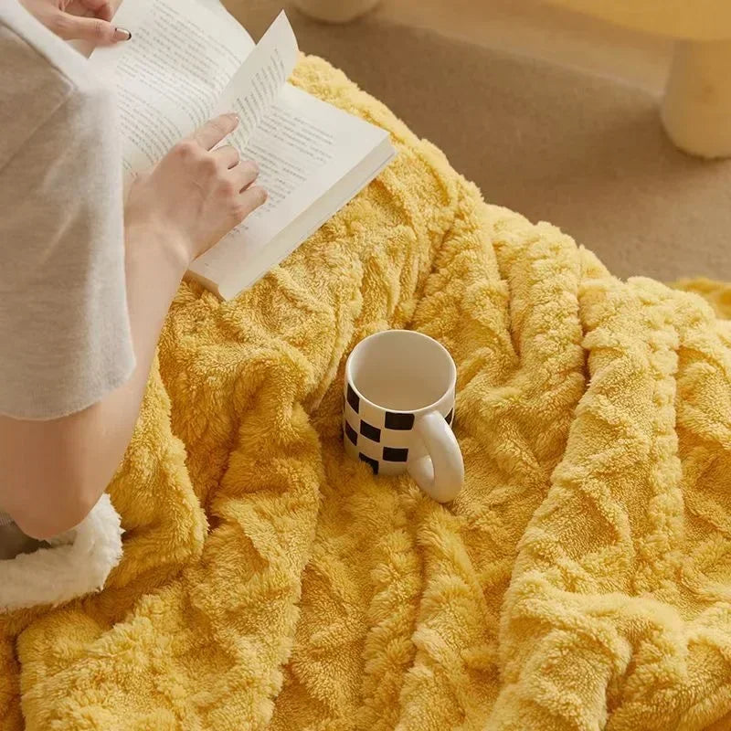 Dicke Lammwoll-Winterdecke – Ultra-Warme Kuscheldecke