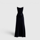 Women's Column Maxi Dress - Elegant Wedding Guest Dress