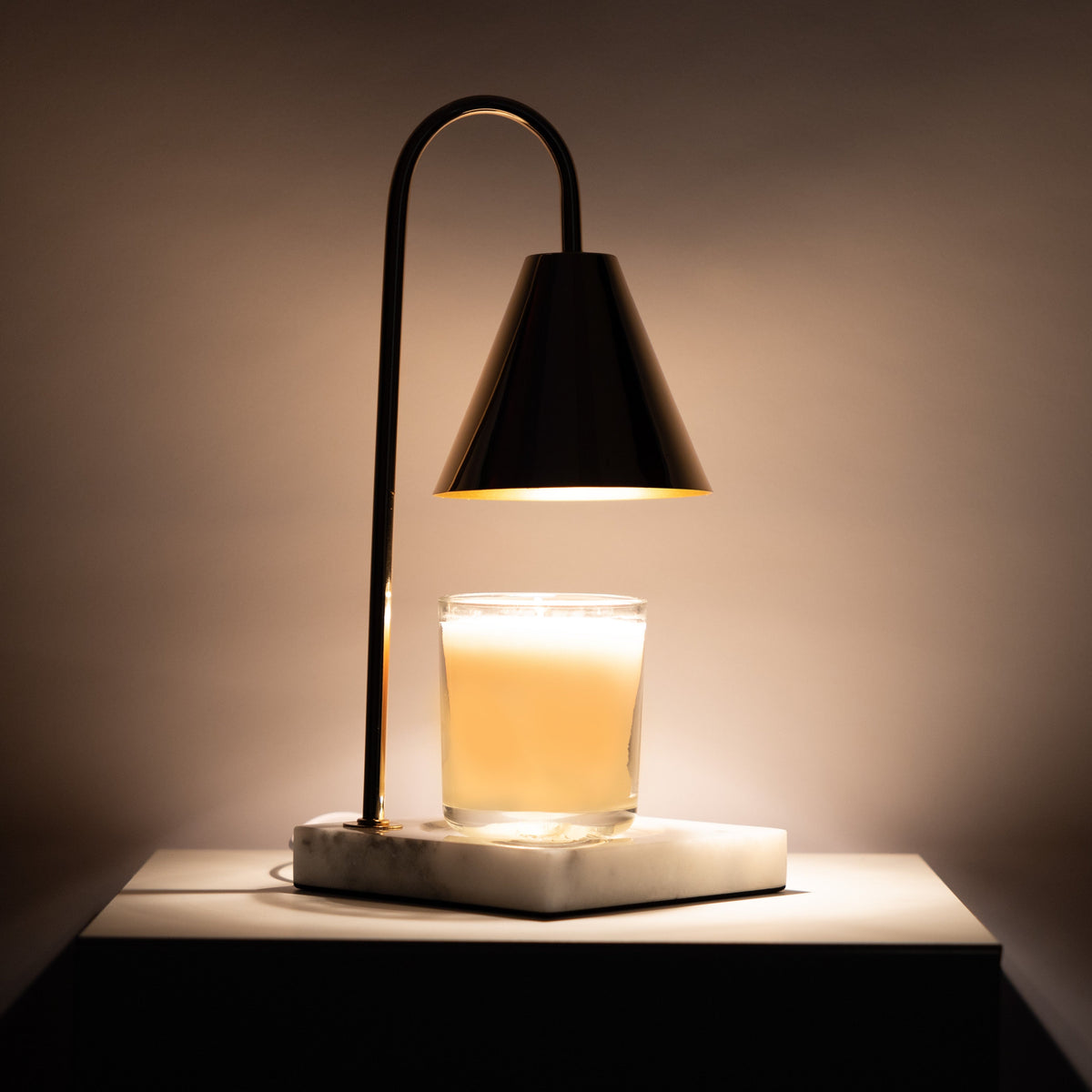Marmor-Duftlampe – Flammenlose Wachsschmelzlampe mit Timer
