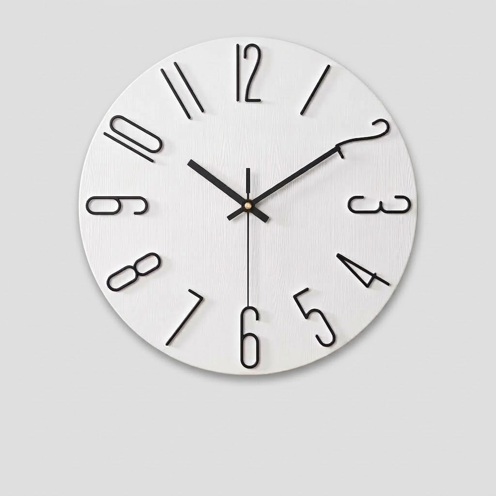 WireClock Moderne Wanduhr für Wohnzimmer
