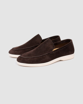 Herren Slip-On Loafer in Wildleder-Optik – Kaffeebraun, Bild 1