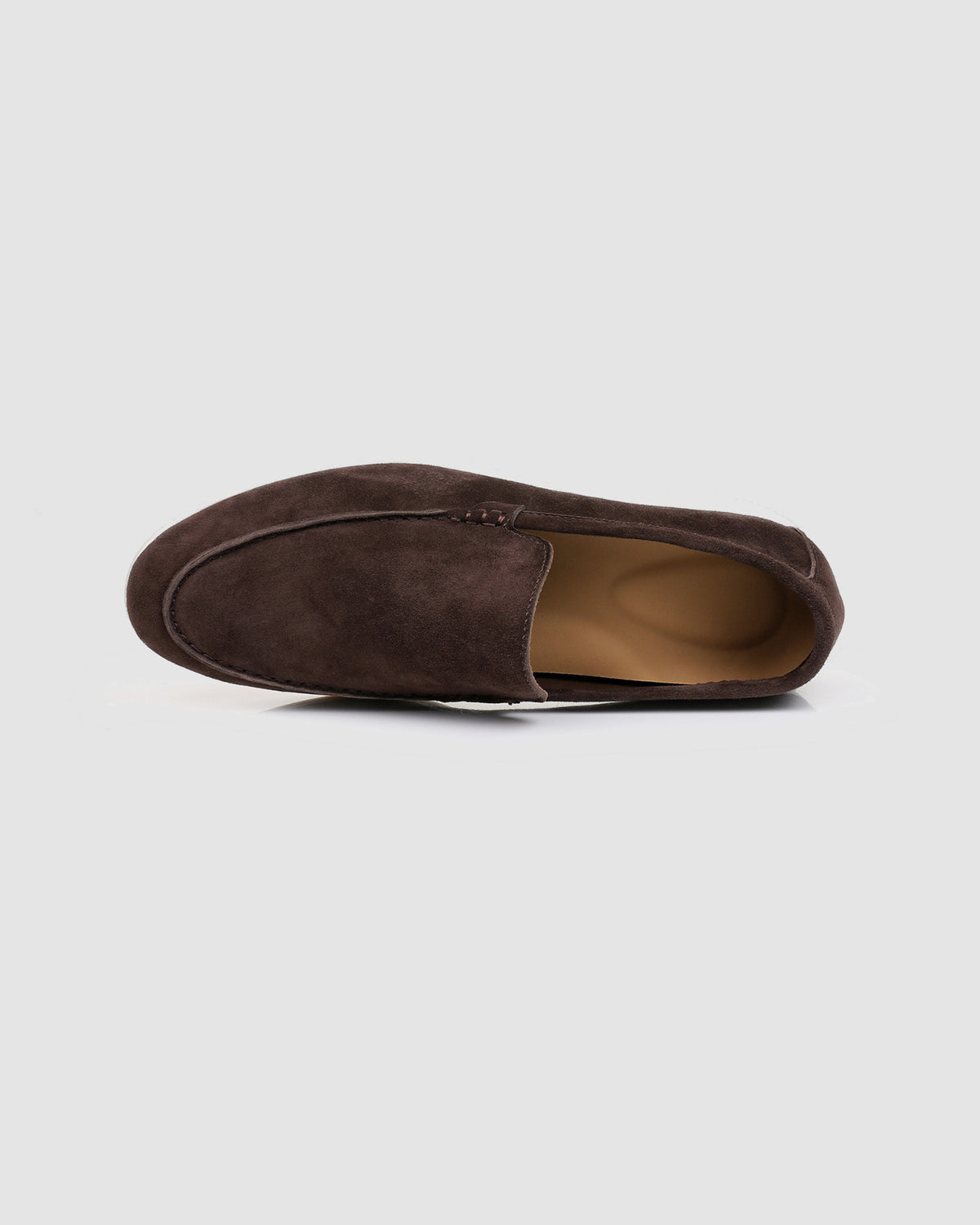 Herren Loafer in Wildleder-Optik mit Mandelspitze – Kaffeebraun, Bild 3