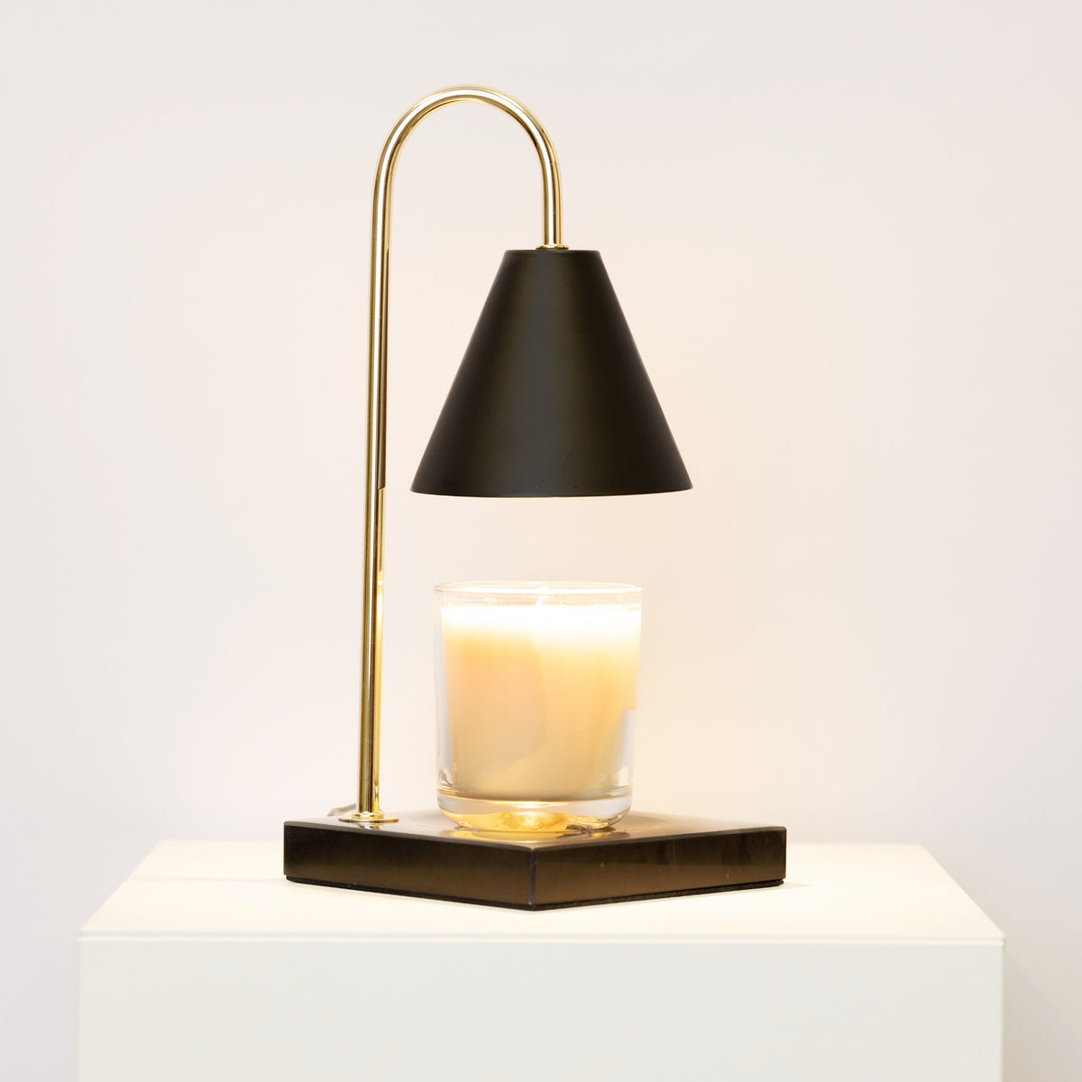 Marmor-Duftlampe – Flammenlose Wachsschmelzlampe mit Timer