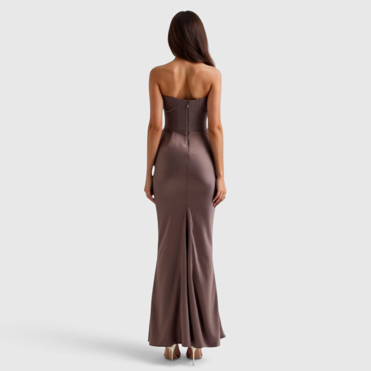 Women's Column Maxi Dress - Elegant Wedding Guest Dress
