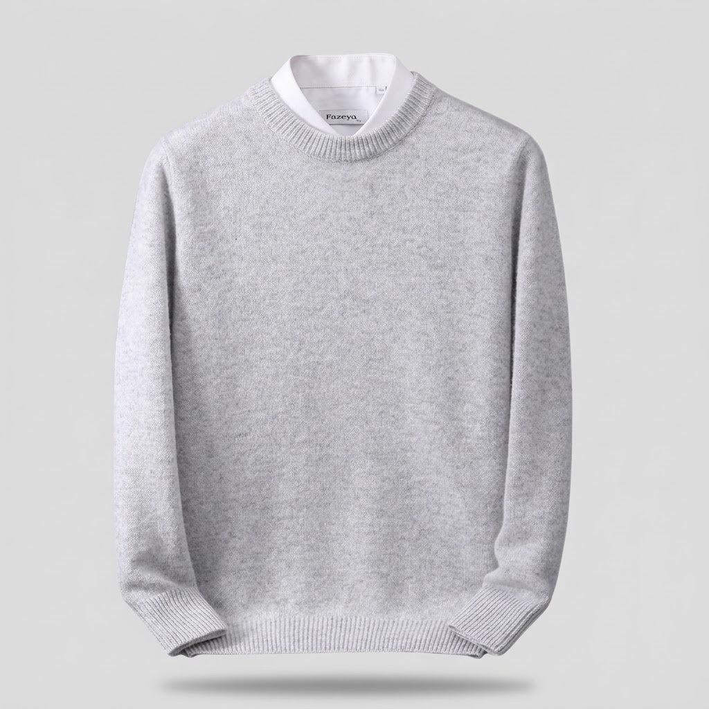 Men's Cashmere Knit Sweater - Soft Wool Pullover