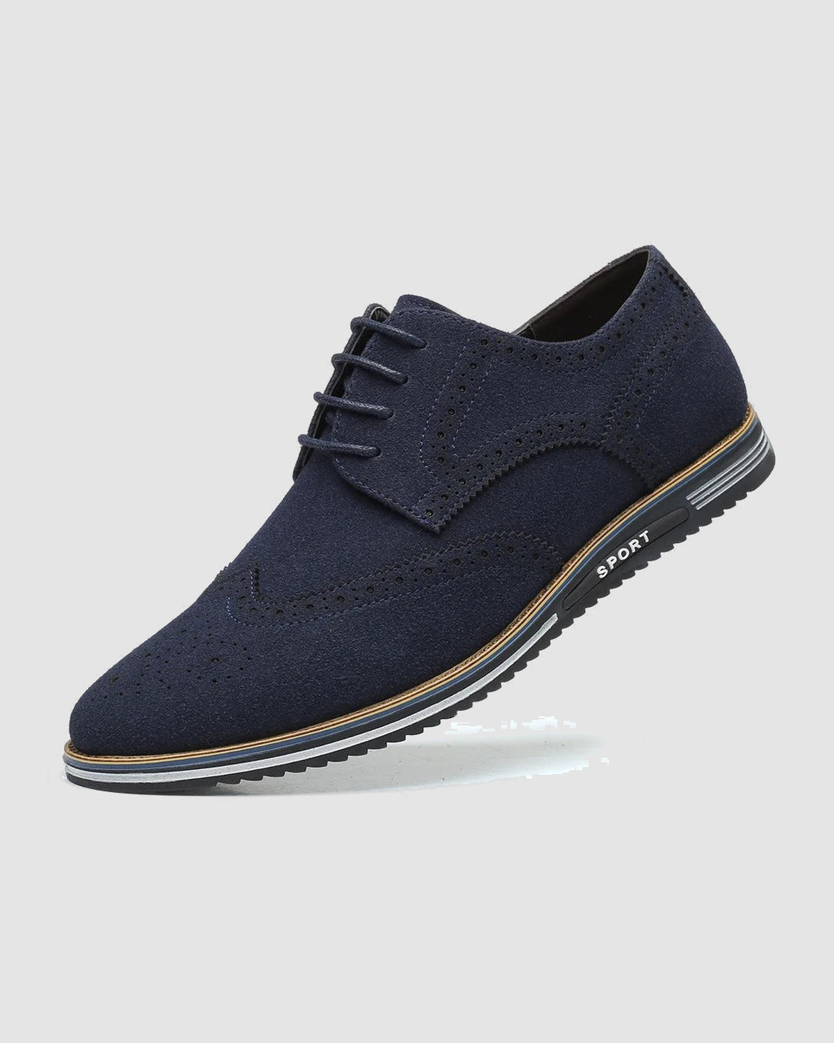 Herren Schnürschuhe casual in Dunkelblau