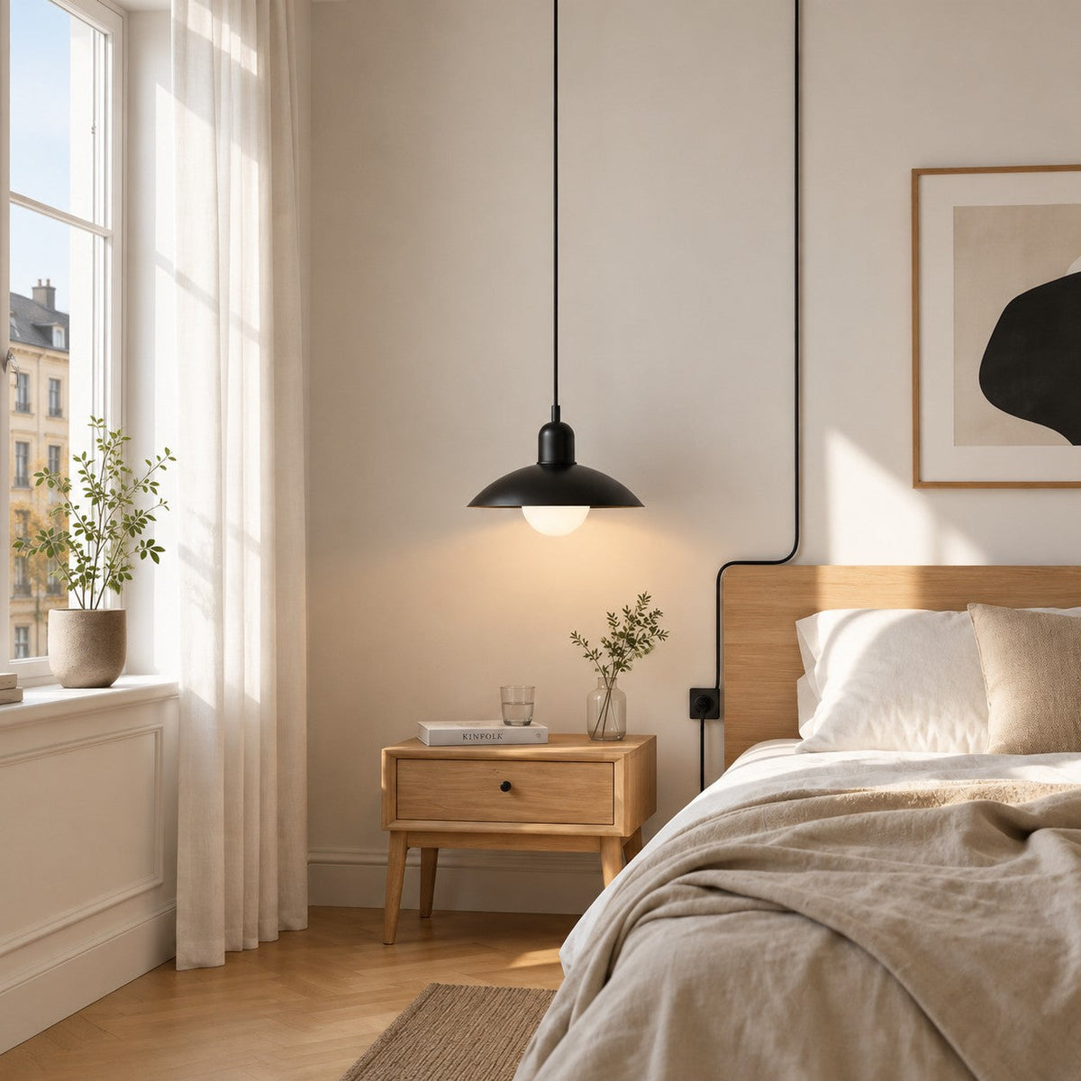 Steckdosen-Pendelleuchte im Mid-Century-Bauhaus-Stil – Ansicht 41
