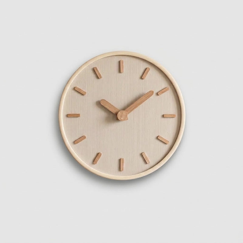 DashClock Lautlose Holz-Wanduhr