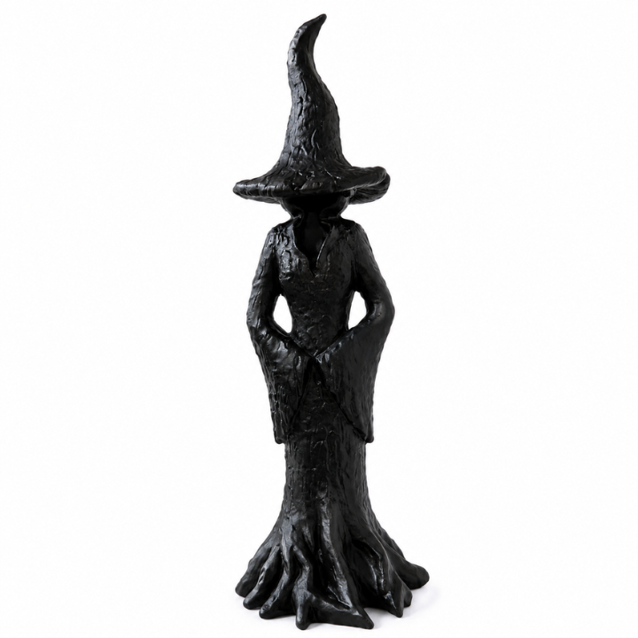 Hexen-Gartenstatue - Handgefertigte Harz-Wächterfigur