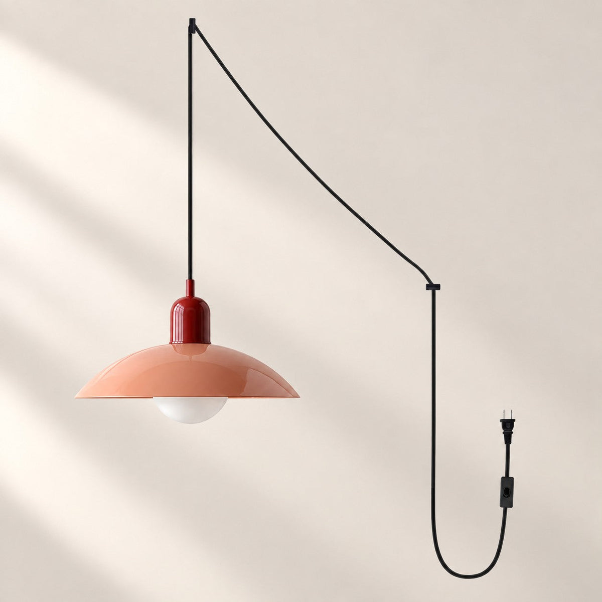 Steckdosen-Pendelleuchte im Mid-Century-Bauhaus-Stil – Ansicht 25