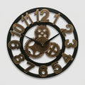 Industrielle Wanduhr Zahnrad-Design für Wohnzimmer & Büro