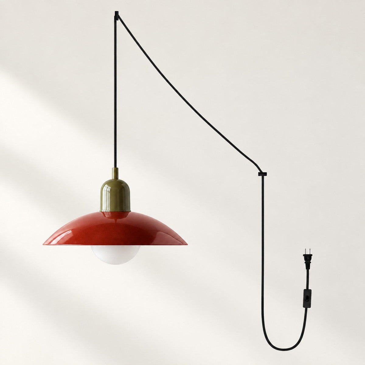 Steckdosen-Pendelleuchte im Mid-Century-Bauhaus-Stil – Ansicht 34