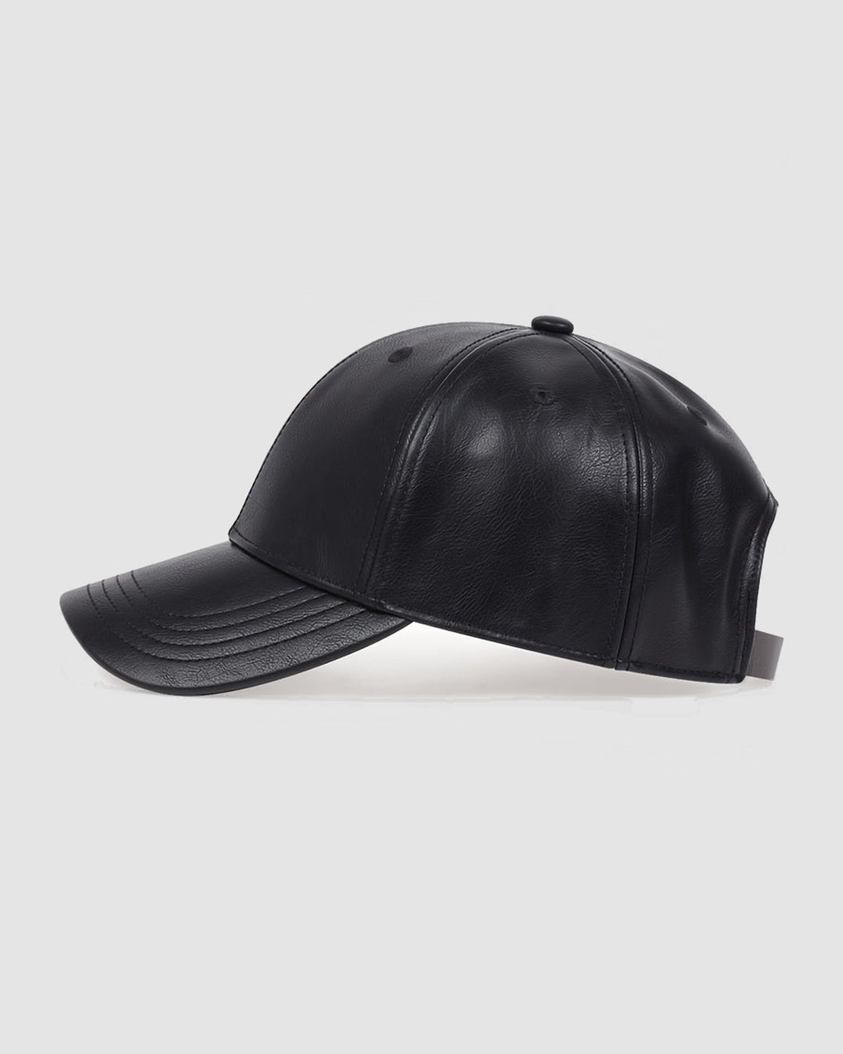Herren Baseball Cap aus Kunstleder, elegant – Ansicht 6