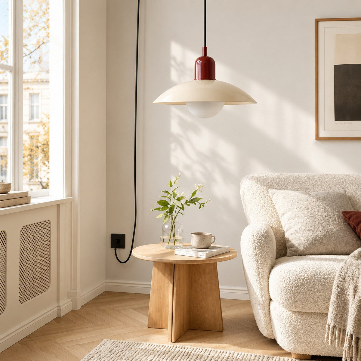 Steckdosen-Pendelleuchte im Mid-Century-Bauhaus-Stil – Ansicht 24