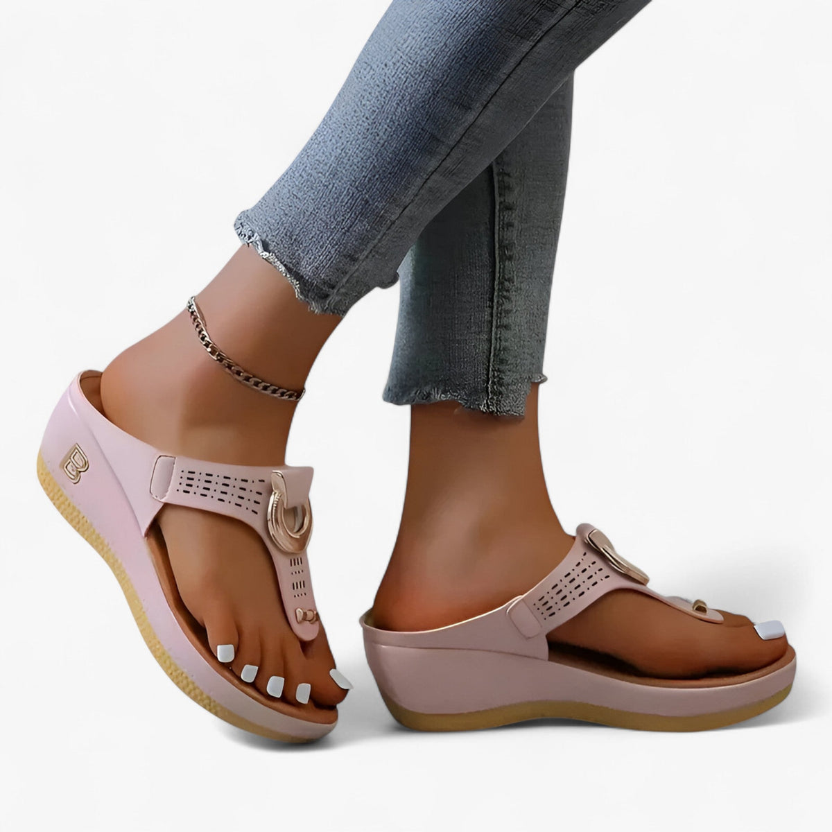 Damen Sandalen Flach
