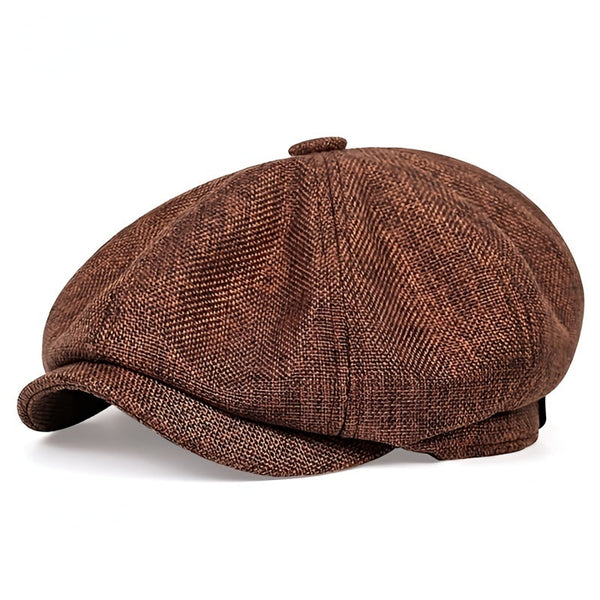 Herren Kappe Retro Schwarz - Atmungsaktiv für Frühling & Sommer