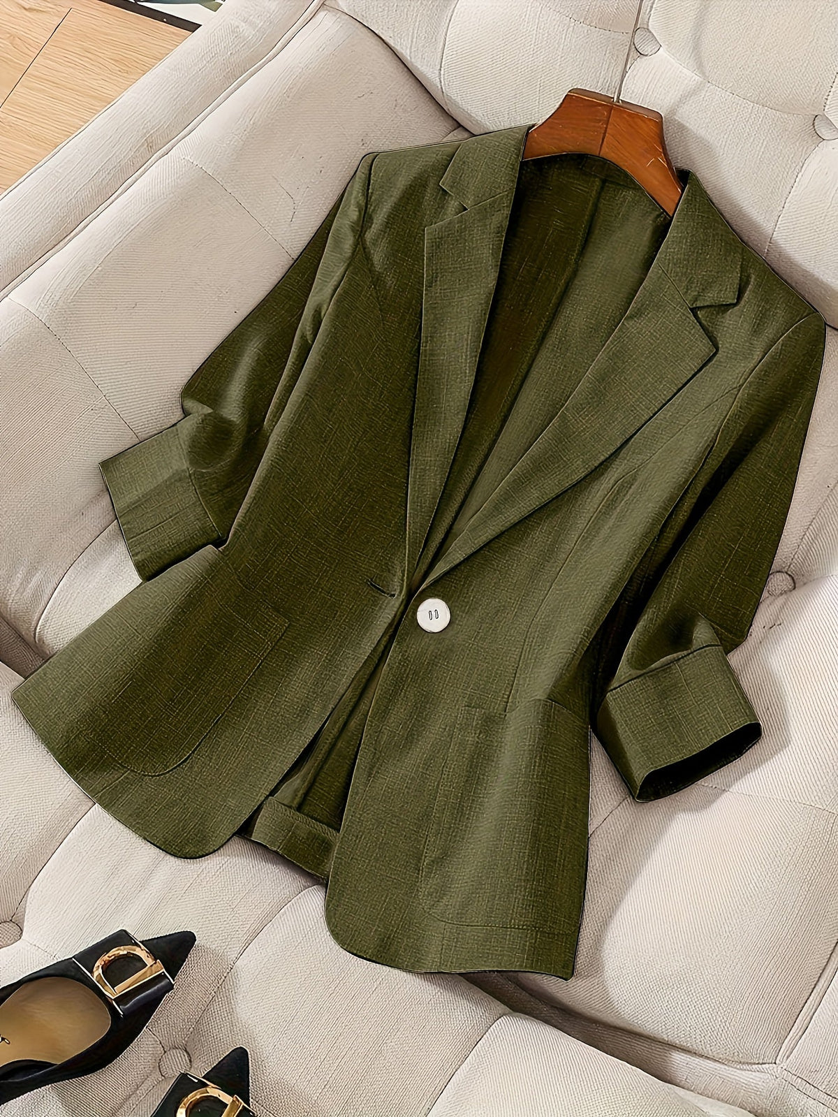 Damen Leichter Einreihiger Blazer