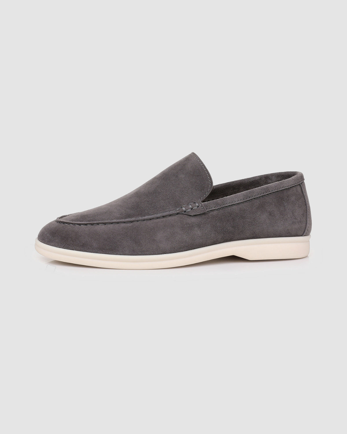 Herren Wildleder-Loafer, Slip-On – Nebelgrau, Bild 5