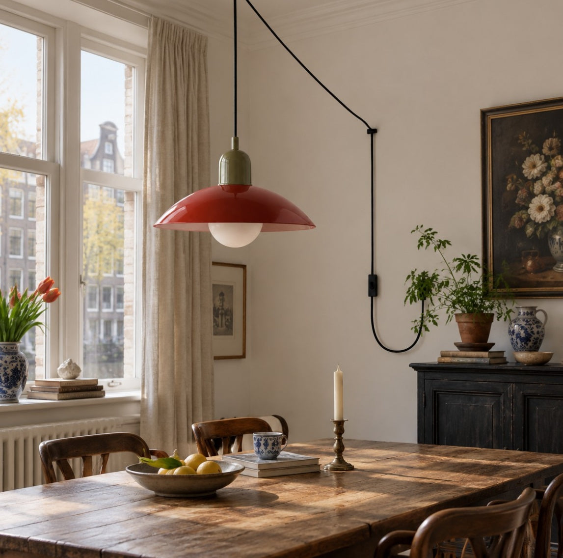 Steckdosen-Pendelleuchte im Mid-Century-Bauhaus-Stil – Ansicht 35