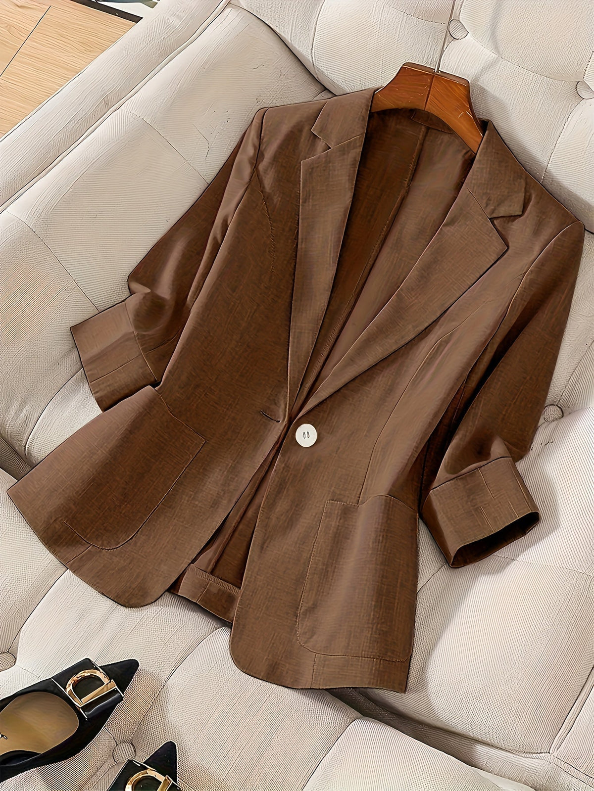 Damen Leichter Einreihiger Blazer