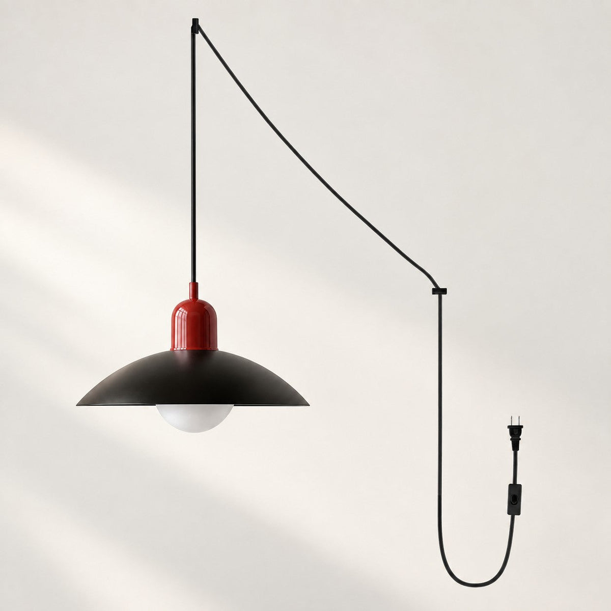 Steckdosen-Pendelleuchte im Mid-Century-Bauhaus-Stil – Ansicht 27