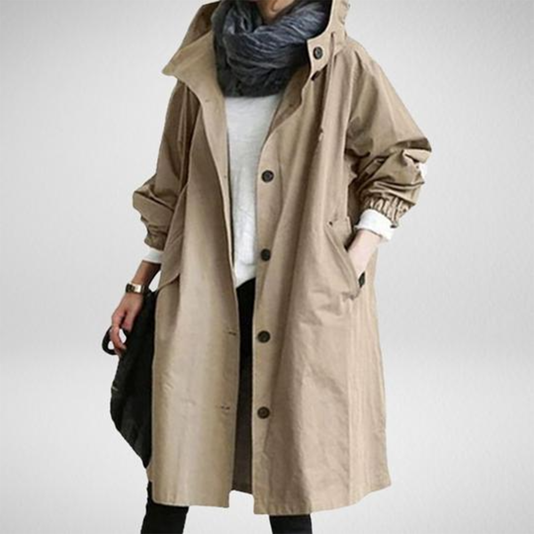 Women's Waterproof Trenchcoat with Long Fit