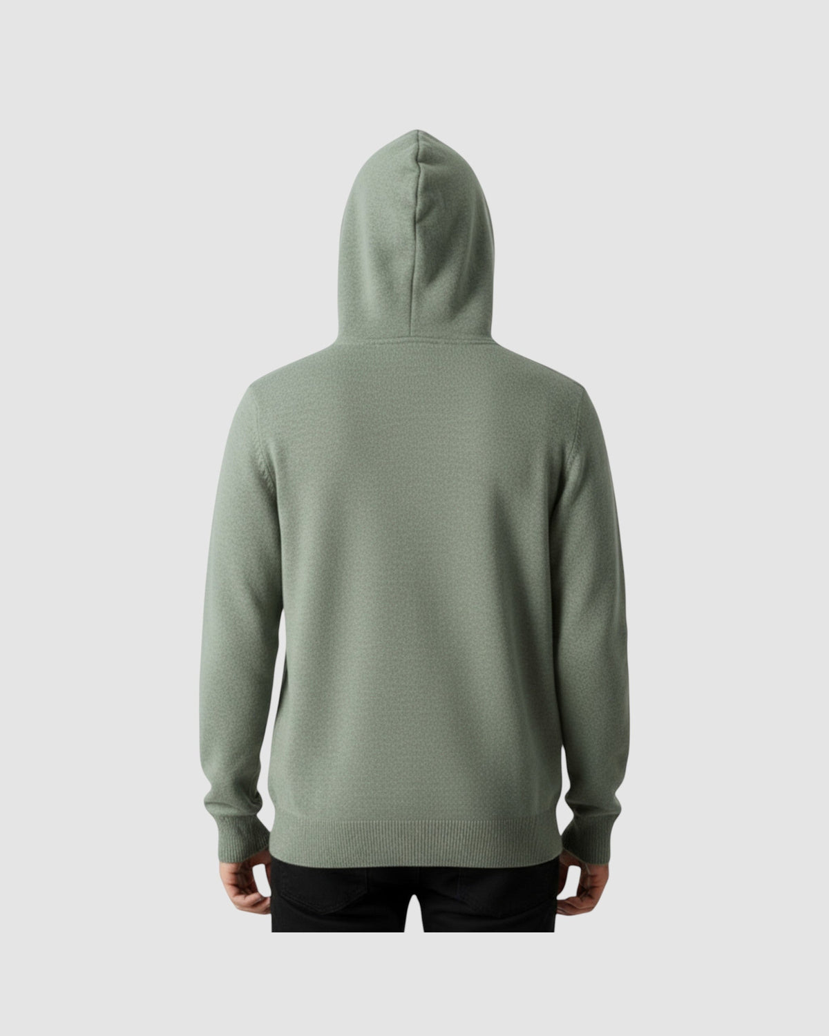 Herren Hoodie aus Merinowolle mit Kapuze, Bild 2