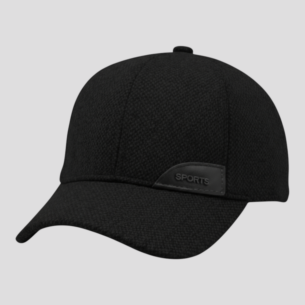 Max | Vintage Baseballcap - Stilet Varm og Ørebeskyttelse - Sort 56-61cm - winter