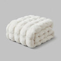Bubble-Fleece Kuscheldecke – Plüschig Weiche Couch-Decke