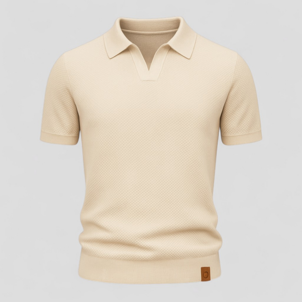 Herren Poloshirt Kurzarm Strukturgewebe