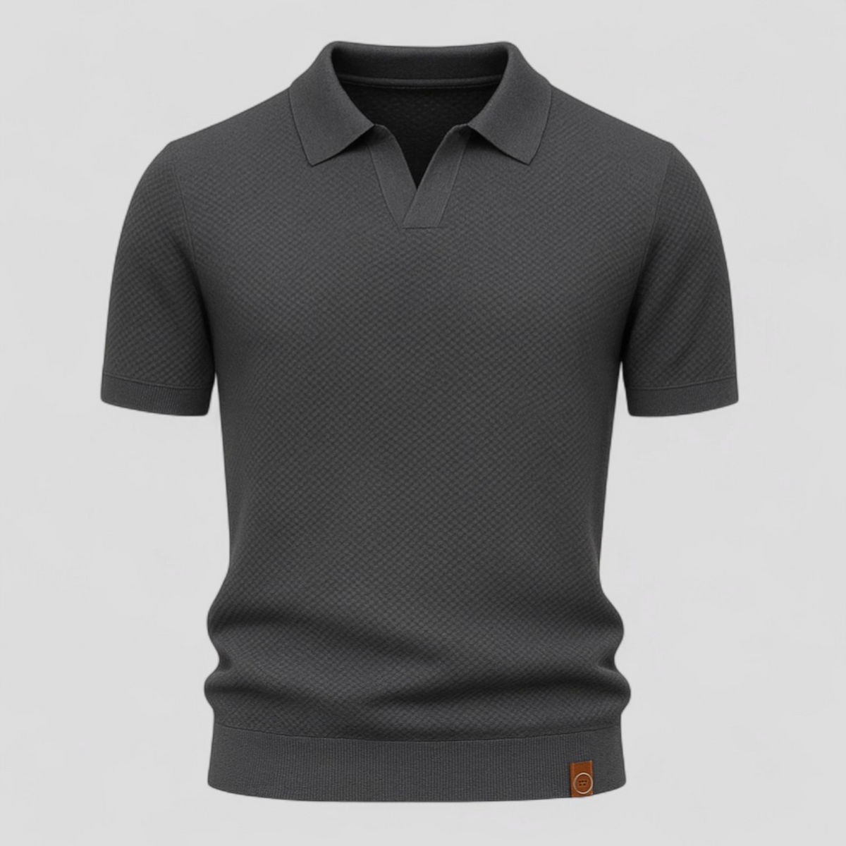 Herren Poloshirt Kurzarm Strukturgewebe