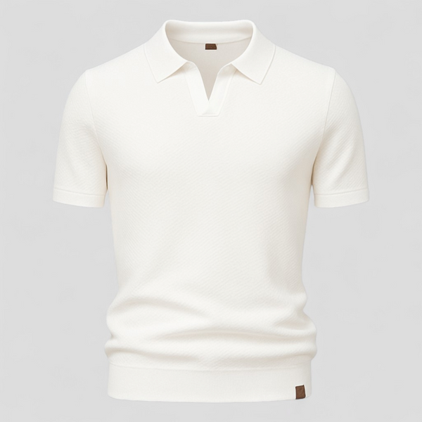 Herren Poloshirt Kurzarm Strukturgewebe