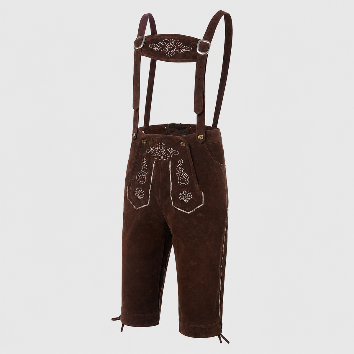 Herren Kniebundhose Wildleder mit Stickerei