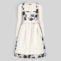Dirndl Kurzarm mit Blumenmuster