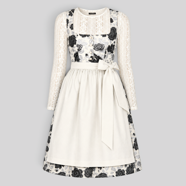 Dirndl Kurzarm mit Blumenmuster