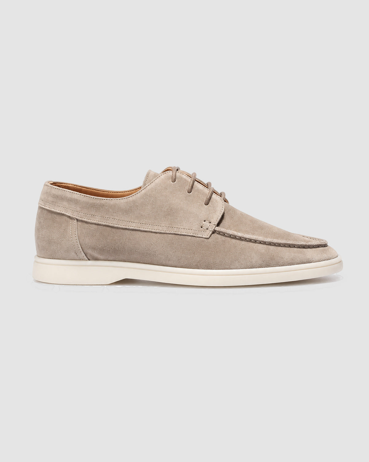 Herren Derby Schnürschuhe in Lederoptik – Beige, Bild 1