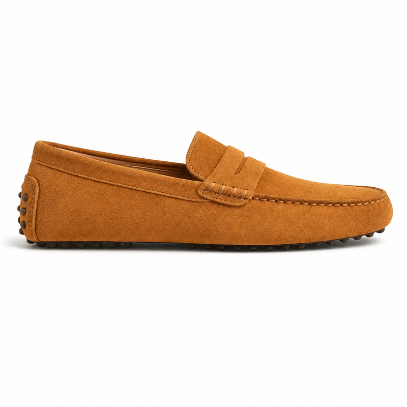 Herren Driver Mokassins Dunkelbraun – Penny-Design, Weich & Elegant