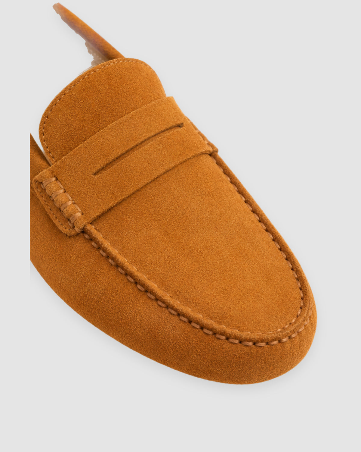 Herren Mokassins aus Veloursleder im Driving-Stil – Dunkelbraun, Bild 5