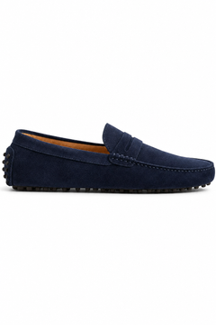 Herren Driver Mokassins Dunkelblau – Penny-Design