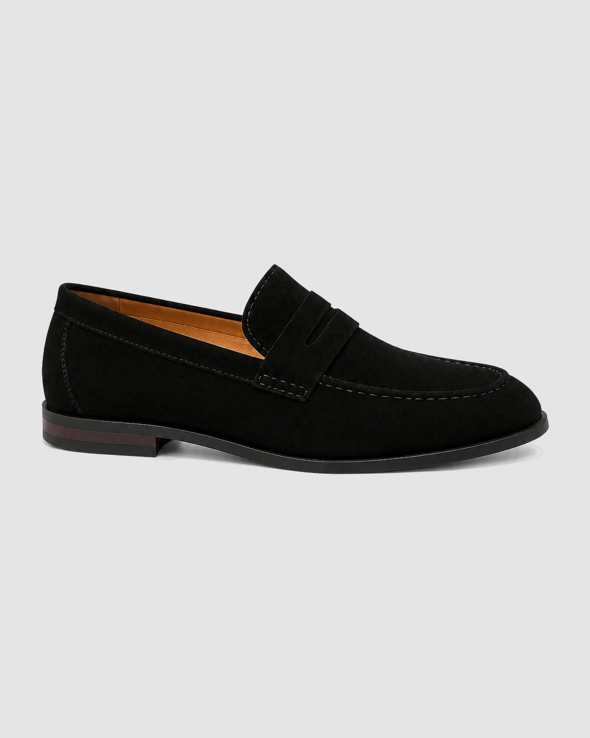 Herren Penny Loafer in Velours-Optik – Schwarz, Bild 1