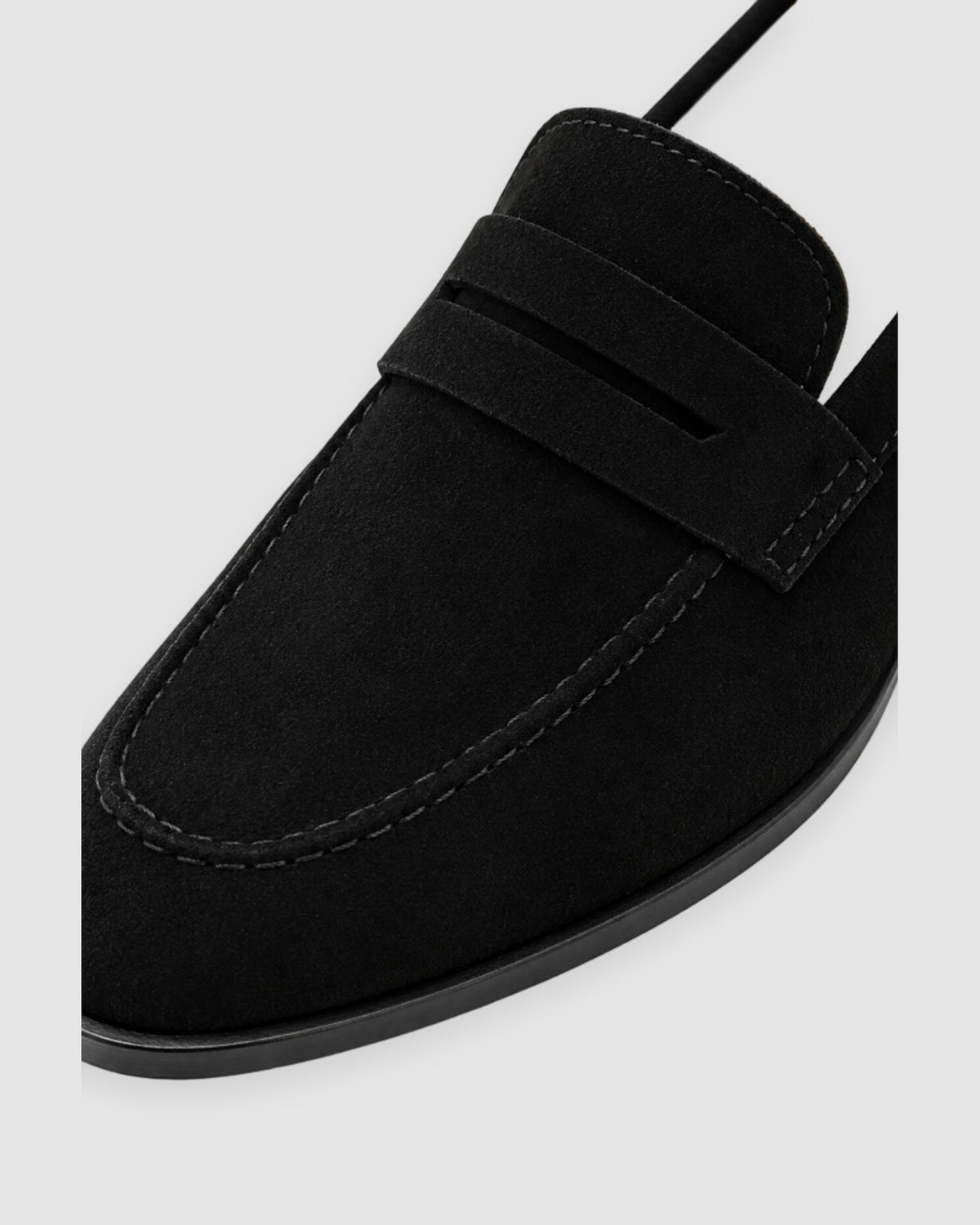 Herren Penny Loafer in Velours-Optik – Schwarz, Bild 5