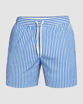 Herren Badeshorts gestreift in Blau