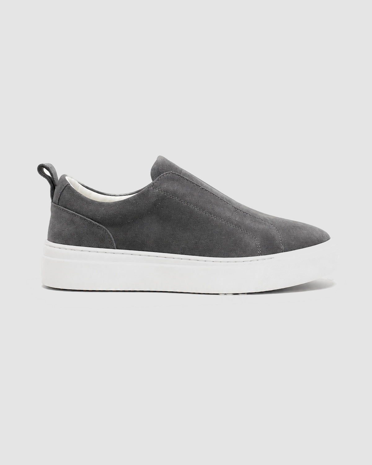 Herren Slip-On Sneaker aus Wildleder – Dunkelgrau, Bild 1