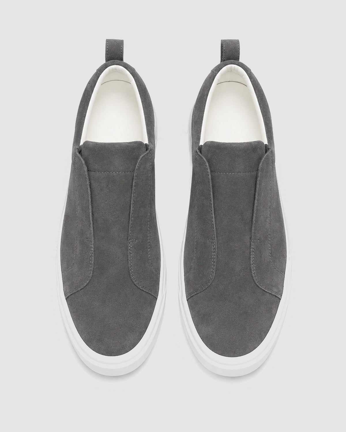 Herren Slip-On Sneaker aus Wildleder – Dunkelgrau, Bild 4
