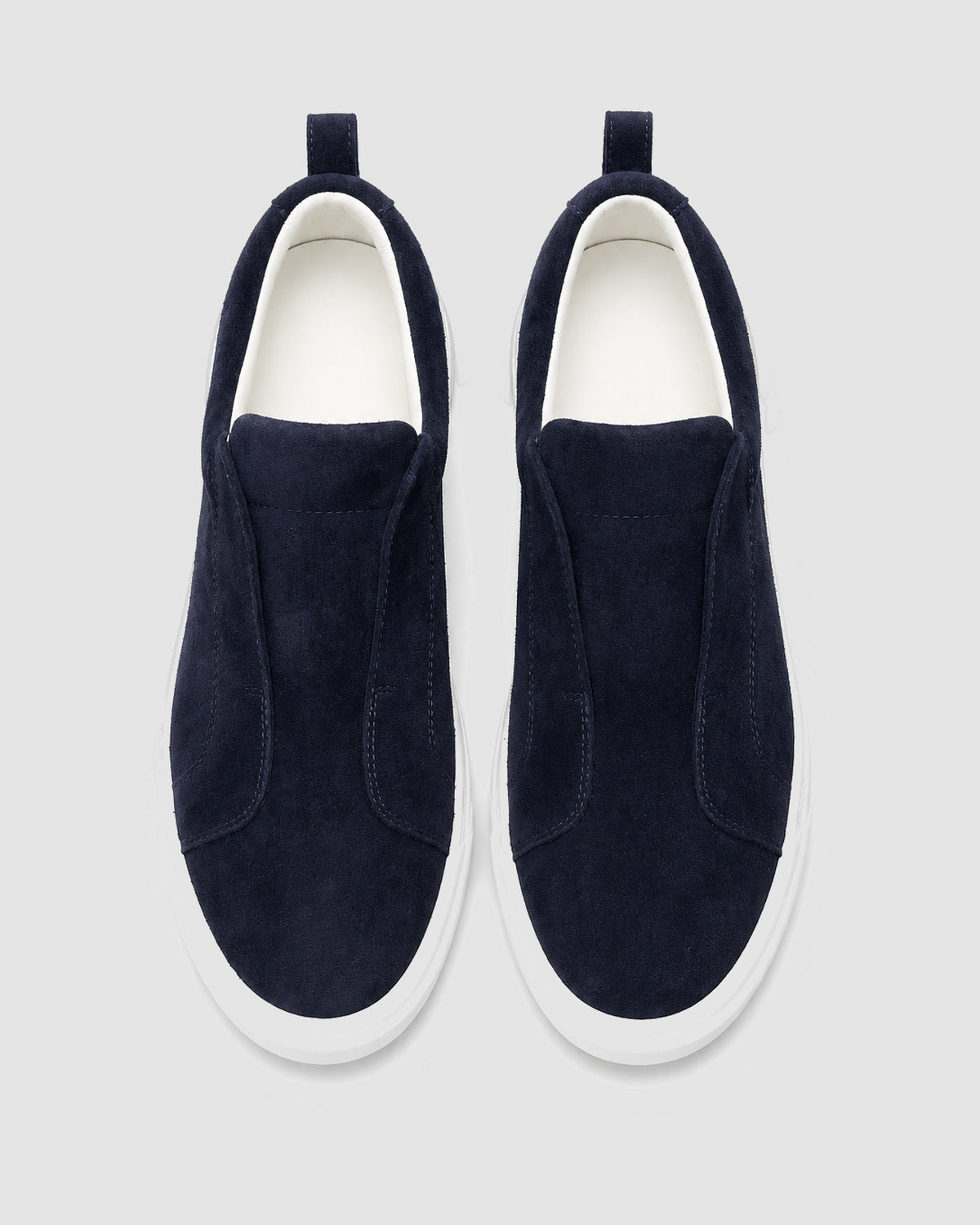 Herren Slip-On Sneaker aus Wildleder – Marineblau, Bild 3