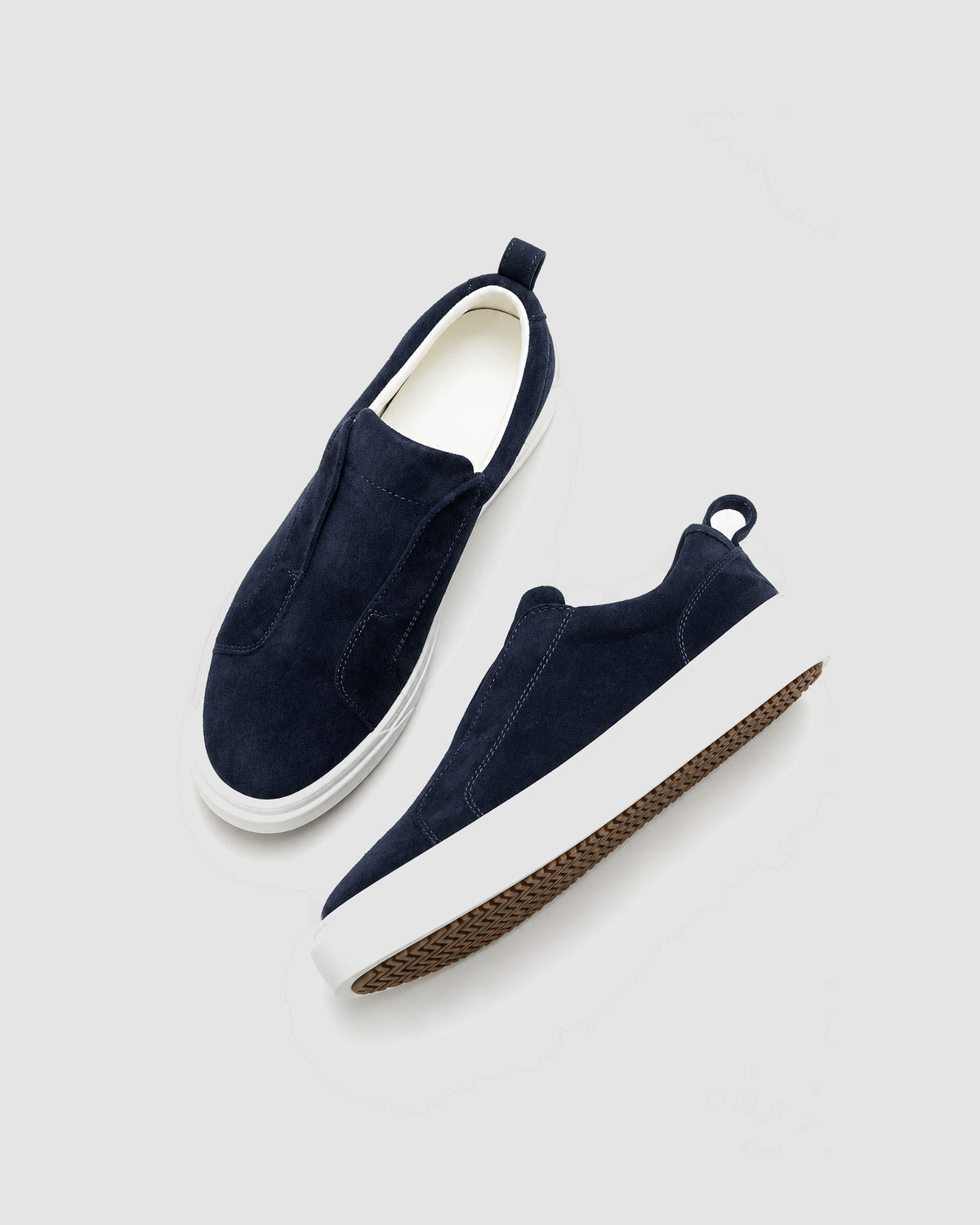 Herren Slip-On Sneaker aus Wildleder – Marineblau, Bild 4
